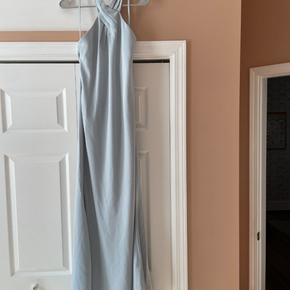 Bhldn Ruby Twist Halter - Light Blue Halter Cross… - image 4